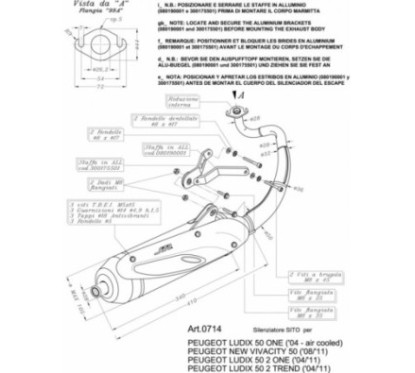 LEOVINCE FULL EXHAUST SITE PEUGEOT KISBEE 11-15 STEEL