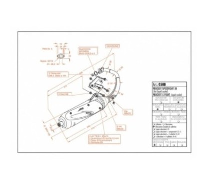 LEOVINCE FULL EXHAUST SITE PEUGEOT X-FIGHT 50 KAT liquid cooled 01-02 STEEL