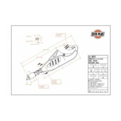 LEOVINCE FULL EXHAUST SITOPLUS APRILIA SR 50 horizontal cylinder air liquid cooled 97-00 STEEL