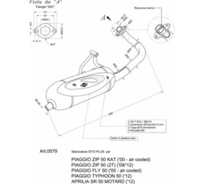 LEOVINCE VOLLSTANDIGER AUSPUFF SITOPLUS APRILIA SR 50 MOTARD 2-Takt 15-17 STAHL