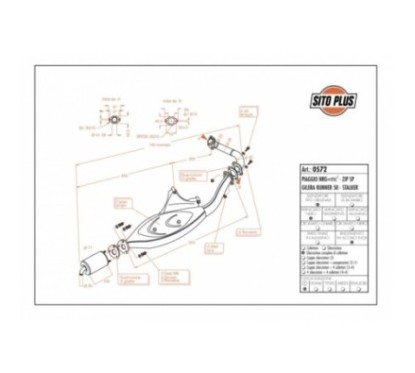 POT D'ECHAPPEMENT COMPLET LEOVINCE SITOPLUS GILERA STALKER 50 97-04 ACIER