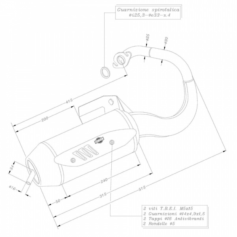 ESCAPE COMPLETO LEOVINCE SITOPLUS PEUGEOT METAL X 50 03-10 ACERO