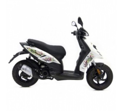 ESCAPE COMPLETO LEOVINCE TOURING PIAGGIO TYPHOON 50 02-08 ACERO