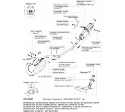 POT D'ECHAPPEMENT COMPLET LEOVINCE X-FIGHT BLACK EDITION GILERA RCR 50 03-04 ACIER INOXYDABLE