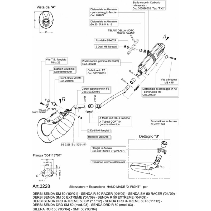 LEOVINCE VOLLSTANDIGER AUSPUFF X-FIGHT GILERA SMT 50 03-04 EDELSTAHL