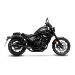 LEOVINCE AUSPUFFSCHALLDAMPFER CLASSIC RACER BLACK EDITION HONDA CMX 1100 REBEL 21-24 EDELSTAHL