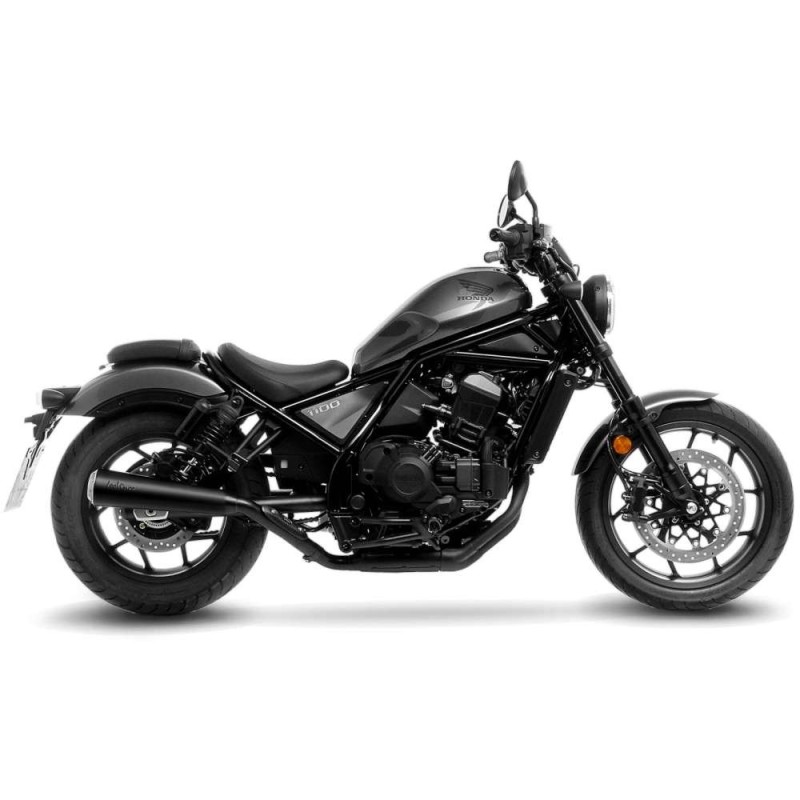 LEOVINCE TERMINALE SCARICO CLASSIC RACER BLACK EDITION HONDA CMX 1100 REBEL 21-24 ACCIAIO INOX