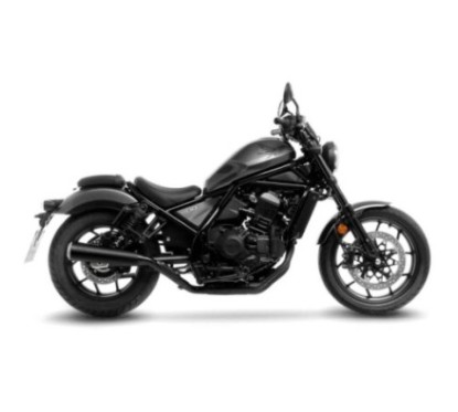 LEOVINCE AUSPUFFSCHALLDAMPFER CLASSIC RACER BLACK EDITION HONDA CMX 1100 REBEL 21-24 EDELSTAHL