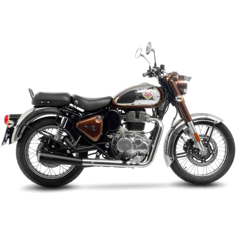 LEOVINCE TERMINALE SCARICO CLASSIC RACER BLACK EDITION ROYAL ENFIELD CLASSIC 350 21-24 ACCIAIO INOX