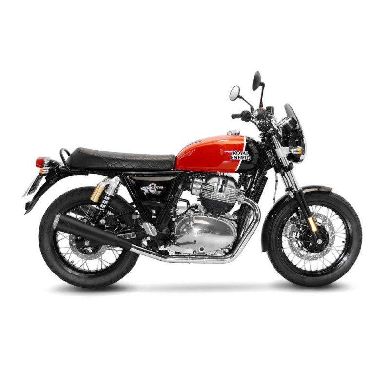 SILENCIADOR DE ESCAPE LEOVINCE CLASSIC RACER BLACK EDITION ROYAL ENFIELD CONTINENTAL GT 650 21-24 ACERO INOXIDABLE