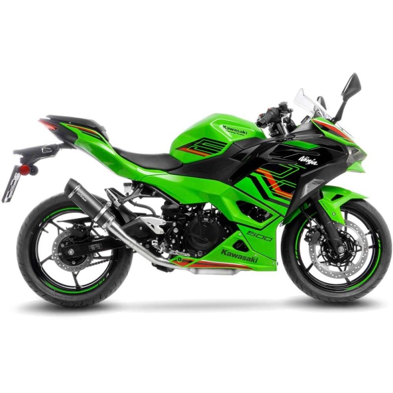 SILENCIADOR DE ESCAPE LEOVINCE GP CORSA EVO KAWASAKI NINJA 500 2024 FIBRA DE CARBONO