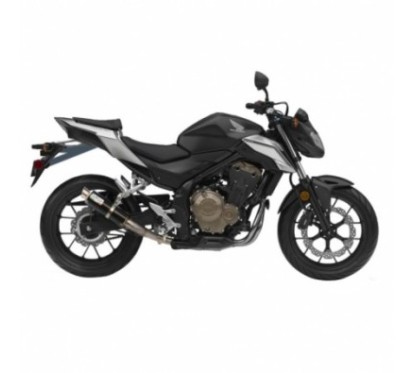 SILENCIADOR DE ESCAPE LEOVINCE GP CORSA HONDA CB 500 F 16-18 FIBRA DE CARBONO