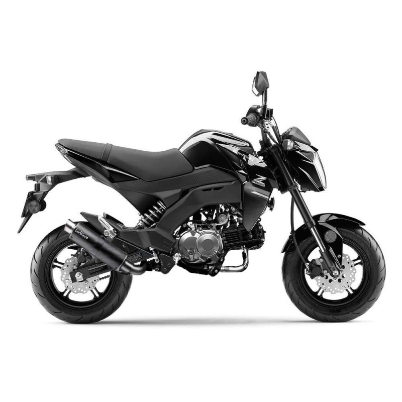 SILENCIADOR DE ESCAPE LEOVINCE GP CORSA MATE KAWASAKI Z125 PRO MINI NAKED 17-24 FIBRA DE CARBONO