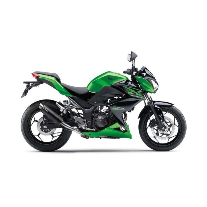 ESCAPE LEOVINCE GP CORSA MATE PARA KAWASAKI Z300/ABS 15-16 CARBONO