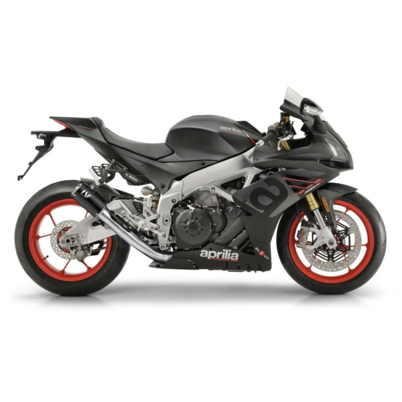 LEOVINCE AUSPUFFSCHALLDAMPFER LV CORSA BLACK EDITION APRILIA RSV4 1000 RR 19-20 EDELSTAHL