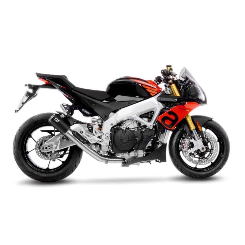 LEOVINCE AUSPUFFSCHALLDAMPFER LV CORSA BLACK EDITION APRILIA TUONO V4 1100 FABRIK 21-24 EDELSTAHL