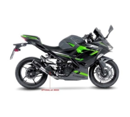 SILENCIADOR DE ESCAPE LEOVINCE LV CORSA BLACK EDITION KAWASAKI NINJA 400 18-23 ACERO INOXIDABLE