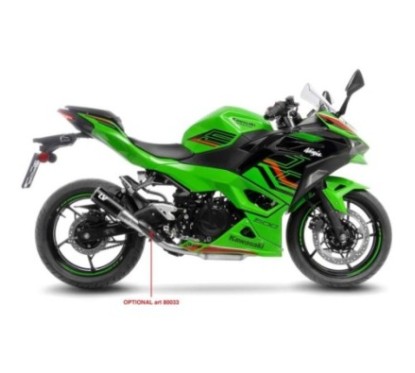 ESCAPE LEOVINCE LV CORSA EDICION NEGRA KAWASAKI NINJA 500 2024 ACERO INOXIDABLE