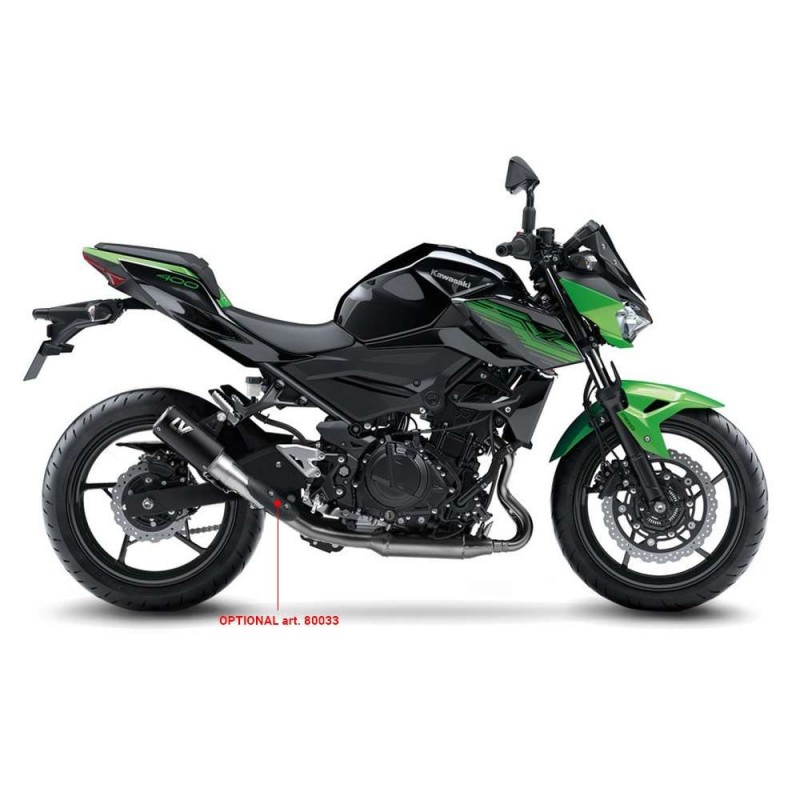 ESCAPE LEOVINCE LV CORSA EDICION NEGRA KAWASAKI Z400 19-23 ACERO INOXIDABLE