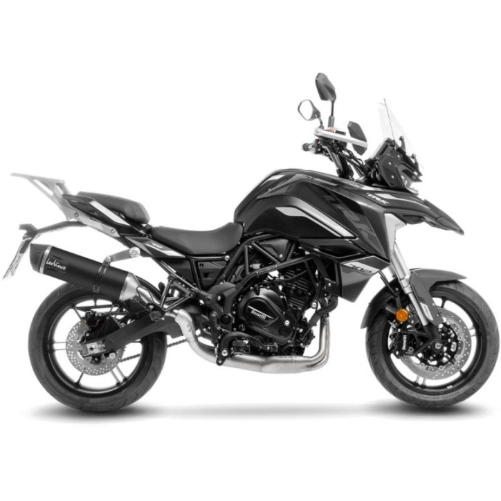 SILENCIEUX D'ECHAPPEMENT LEOVINCE LV ONE EVO NOIR EDITION POUR BENELLI TRK 702 23-24 INOX