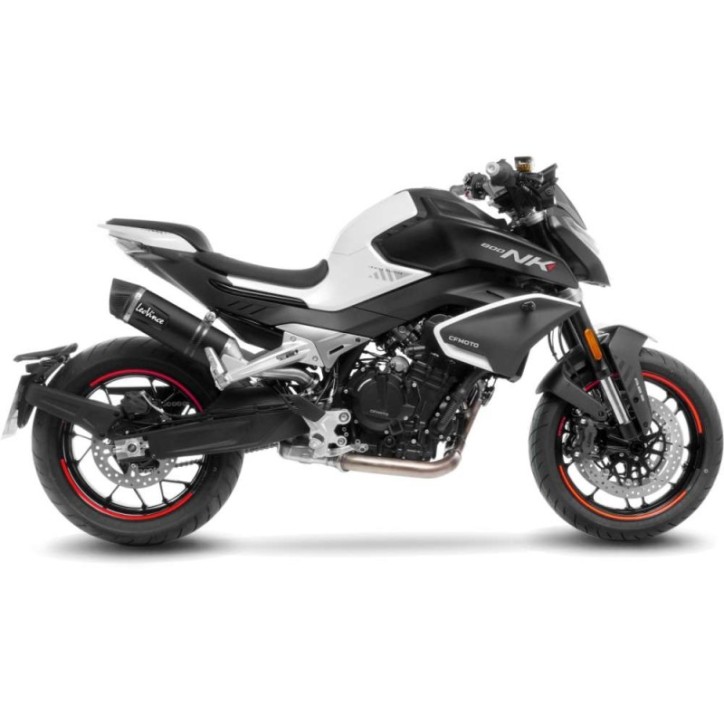 SILENCIEUX D'ECHAPPEMENT LEOVINCE LV ONE EVO NOIR EDITION POUR CFMOTO 800NK SPORT 23-24 INOX