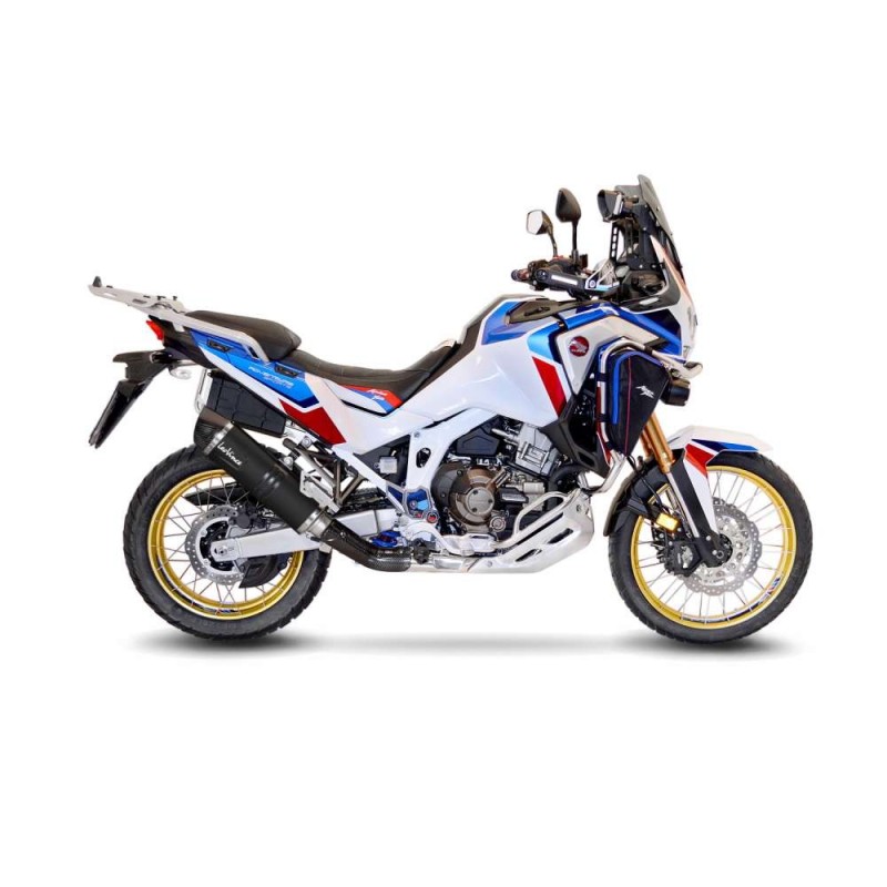 LEOVINCE AUSPUFF LV ONE EVO BLACK EDITION HONDA AFRICA TWIN 1100 ADV. SPORT DCT 2024 EDELSTAHL