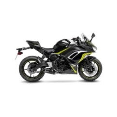 LEOVINCE AUSPUFFSCHALLDAMPFER LV ONE EVO BLACK EDITION KAWASAKI NINJA 650 21-23 EDELSTAHL