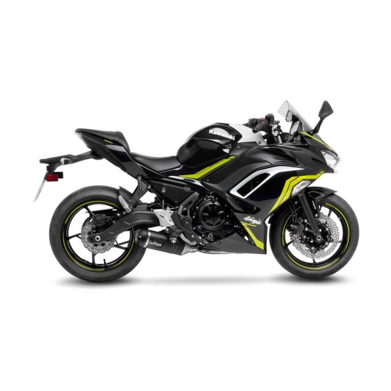 LEOVINCE AUSPUFFSCHALLDAMPFER LV ONE EVO BLACK EDITION KAWASAKI NINJA 650 21-23 EDELSTAHL