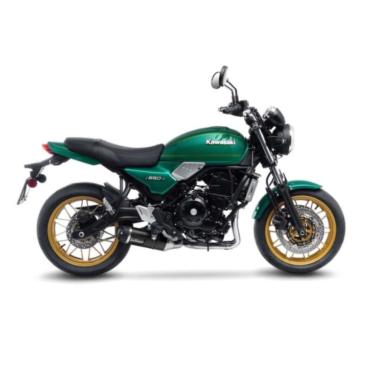 SILENCIEUX D'ECHAPPEMENT LEOVINCE LV ONE EVO NOIR EDITION POUR KAWASAKI Z650 RS 22-23 INOX