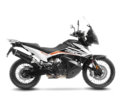 LEOVINCE AUSPUFFSCHALLDAMPFER LV ONE EVO BLACK EDITION KTM 790 ADVENTURE 2023 EDELSTAHL