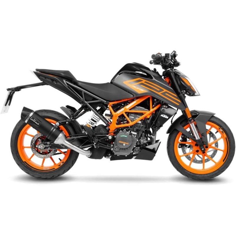 LEOVINCE TERMINALE SCARICO LV ONE EVO BLACK EDITION KTM DUKE 125 21-23 ACCIAIO INOX