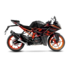 LEOVINCE AUSPUFFSCHALLDAMPFER LV ONE EVO BLACK EDITION KTM RC 125 22-23 EDELSTAHL