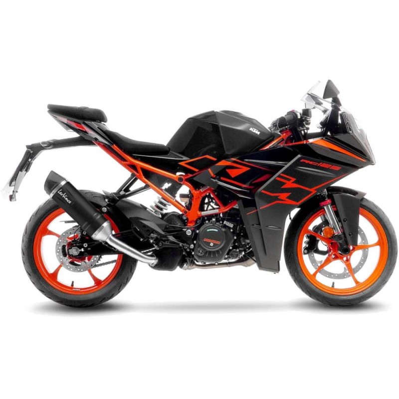 LEOVINCE AUSPUFFSCHALLDAMPFER LV ONE EVO BLACK EDITION KTM RC 125 22-23 EDELSTAHL