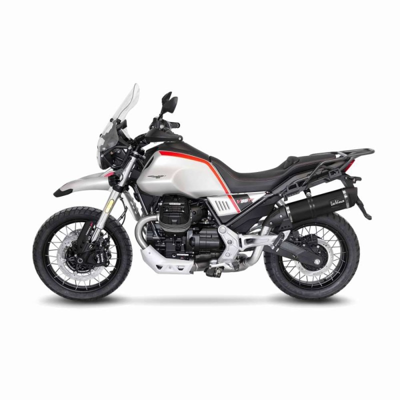 LEOVINCE AUSPUFFSCHALLDAMPFER LV ONE EVO BLACK EDITION MOTO GUZZI V85 TT 19-23 EDELSTAHL