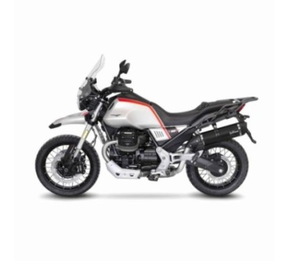 LEOVINCE AUSPUFFSCHALLDAMPFER LV ONE EVO BLACK EDITION MOTO GUZZI V85 TT 19-23 EDELSTAHL