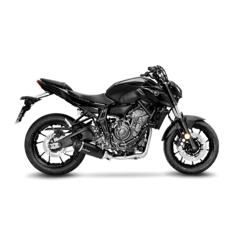 LEOVINCE AUSPUFFSCHALLDAMPFER LV ONE EVO BLACK EDITION YAMAHA MT-07 21-23 EDELSTAHL