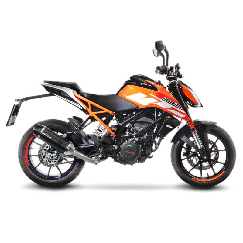 LEOVINCE TERMINALE SCARICO LV ONE EVO CARBON FIBER KTM DUKE 125 17-20 FIBRA DI CARBONIO