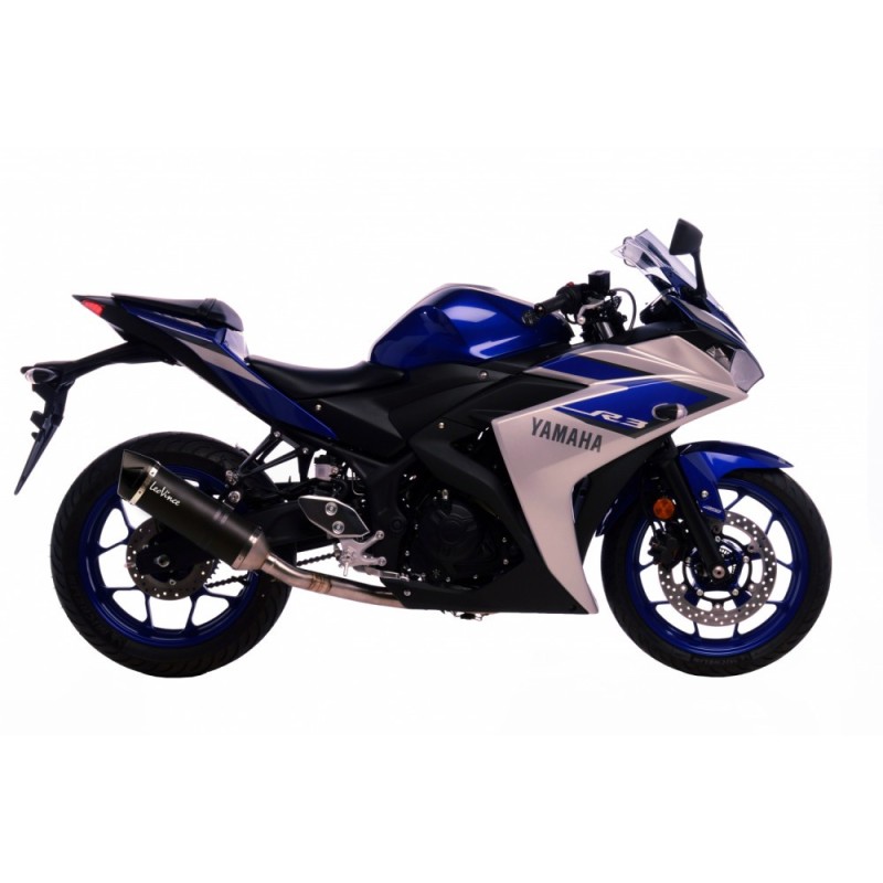 LEOVINCE AUSPUFFSCHALLDAMPFER LV ONE EVO KOHLENSTOFFFASER Yamaha YZF-R3 15-18 KOHLENSTOFFFASER