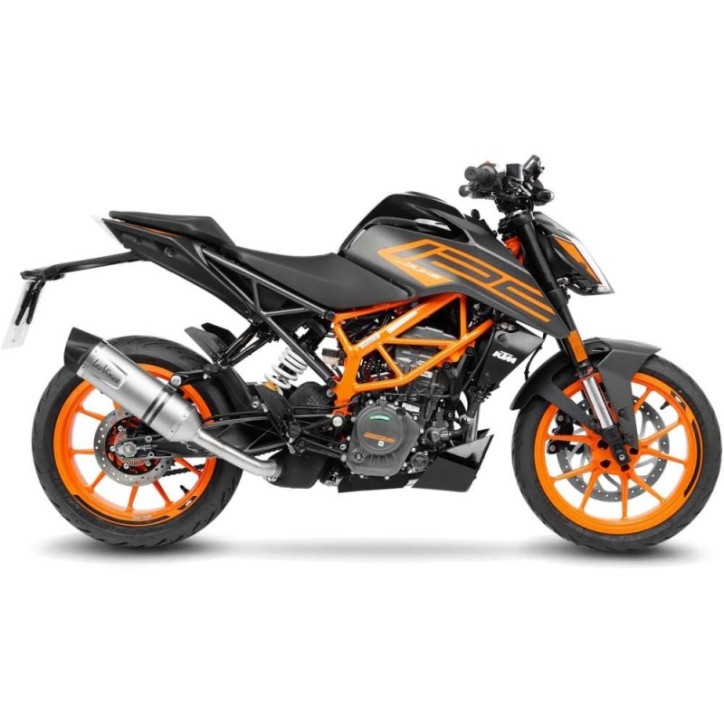 SILENCIEUX D'ECHAPPEMENT LEOVINCE LV ONE EVO POUR KTM DUKE 125 21-23 INOX