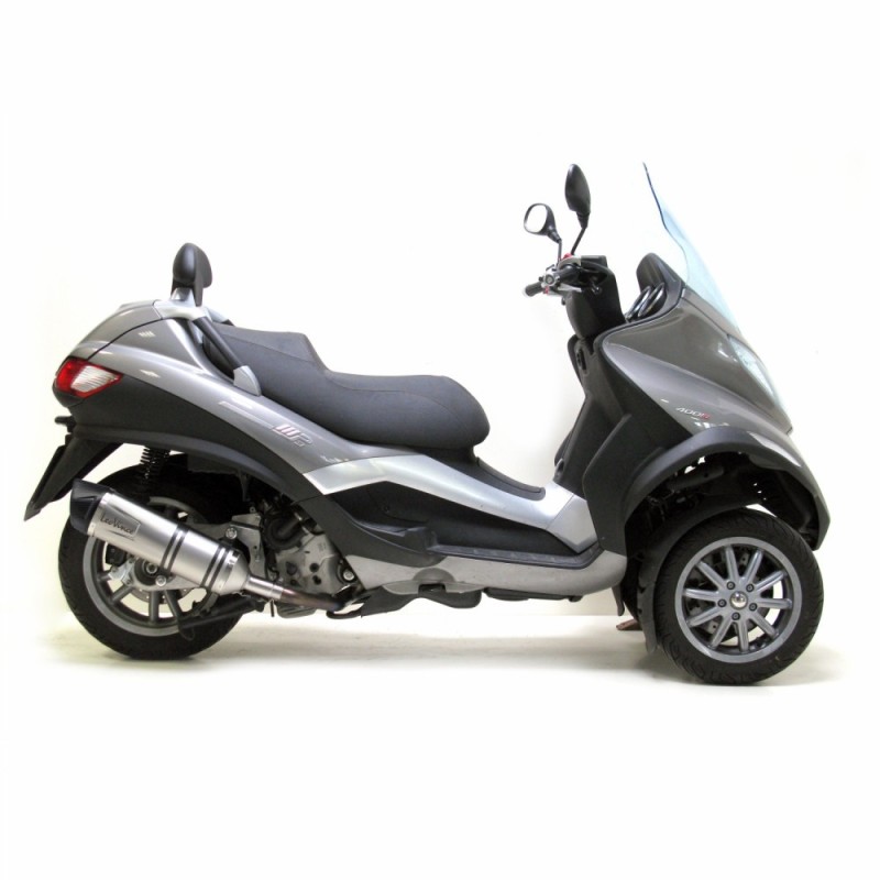 LEOVINCE AUSPUFFSCHALLDAMPFER LV ONE EVO PIAGGIO MP3 400 LT RST 07-12 EDELSTAHL