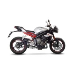 LEOVINCE AUSPUFFSCHALLDAMPFER LV ONE EVO TRIUMPH STREET TRIPLE 765 R RS 17-19 EDELSTAHL