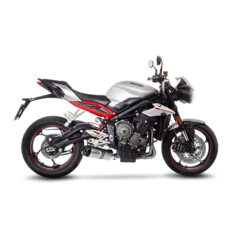 LEOVINCE AUSPUFFSCHALLDAMPFER LV ONE EVO TRIUMPH STREET TRIPLE 765 R RS 17-19 EDELSTAHL