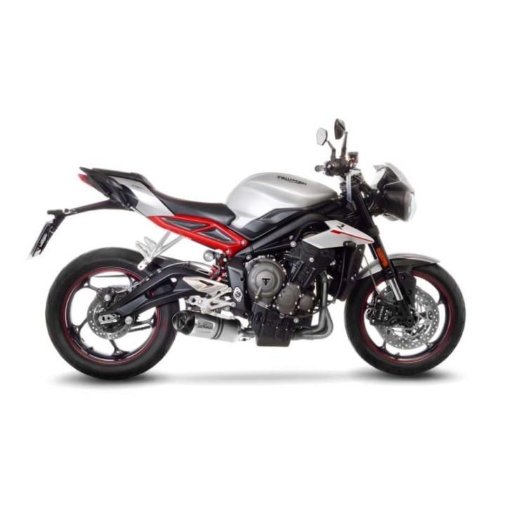 LEOVINCE AUSPUFFSCHALLDAMPFER LV ONE EVO FUR TRIUMPH STREET TRIPLE 765 R/RS 17-19 INOX