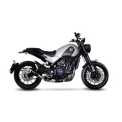 LEOVINCE AUSPUFFSCHALLDAMPFER LV-10 BLACK EDITION BENELLI LEONCINO 500 17-24 EDELSTAHL