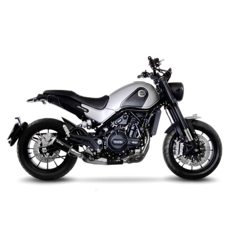 SILENCIADOR DE ESCAPE LEOVINCE LV-10 BLACK EDITION BENELLI LEONCINO 500 17-24 ACERO INOXIDABLE