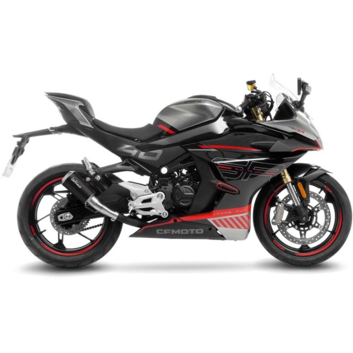 LEOVINCE TERMINALE SCARICO LV-10 BLACK EDITION PER CFMOTO 450 SS/SR 23-24 INOX