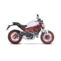 LEOVINCE AUSPUFFSCHALLDAMPFER LV-10 BLACK EDITION DUCATI MONSTER 797 17-20 EDELSTAHL