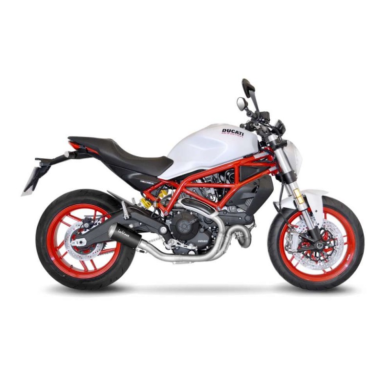 LEOVINCE AUSPUFFSCHALLDAMPFER LV-10 BLACK EDITION DUCATI MONSTER 797 17-20 EDELSTAHL