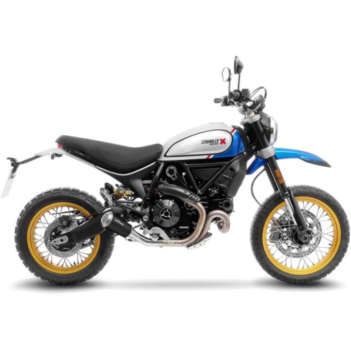 LEOVINCE AUSPUFF LV-10 BLACK EDITION FUR DUCATI SCRAMBLER DESERT SLED 21-22 INOX