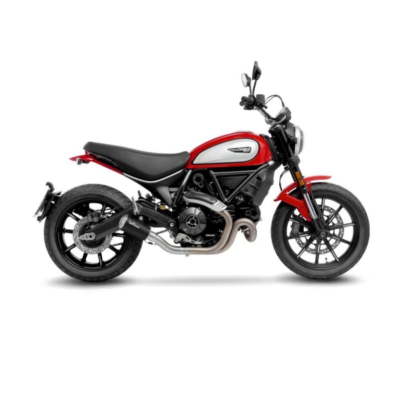 LEOVINCE EXHAUST MUFFLER LV-10 BLACK EDITION DUCATI SCRAMBLER NIGHTSHIFT 21-22 STAINLESS STEEL